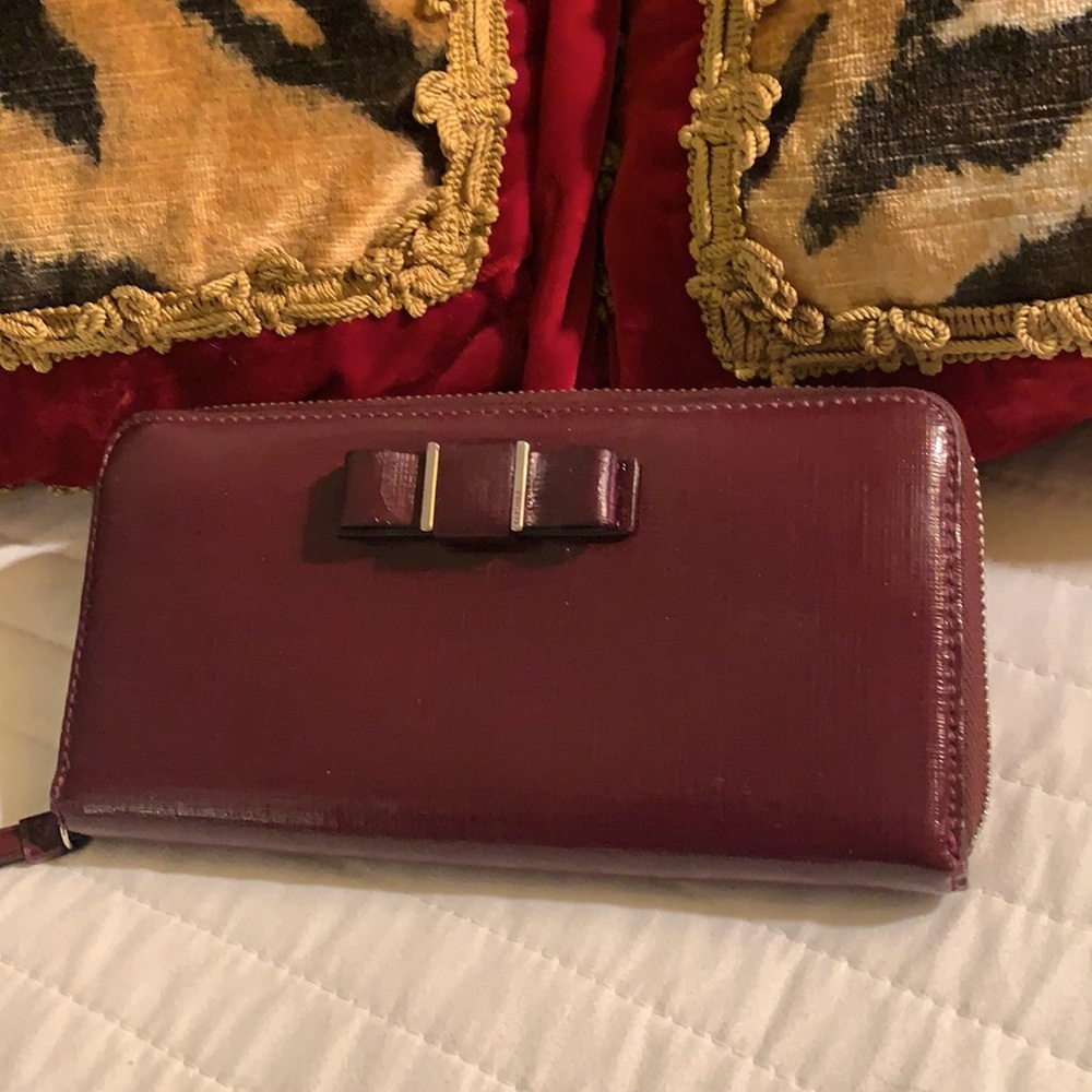 Coach long wallet plum color - Picture 2 of 12